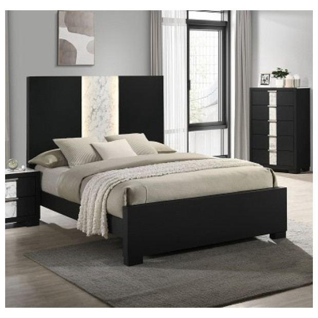 CROWN MARK RANGLEY BLK QBED B6835