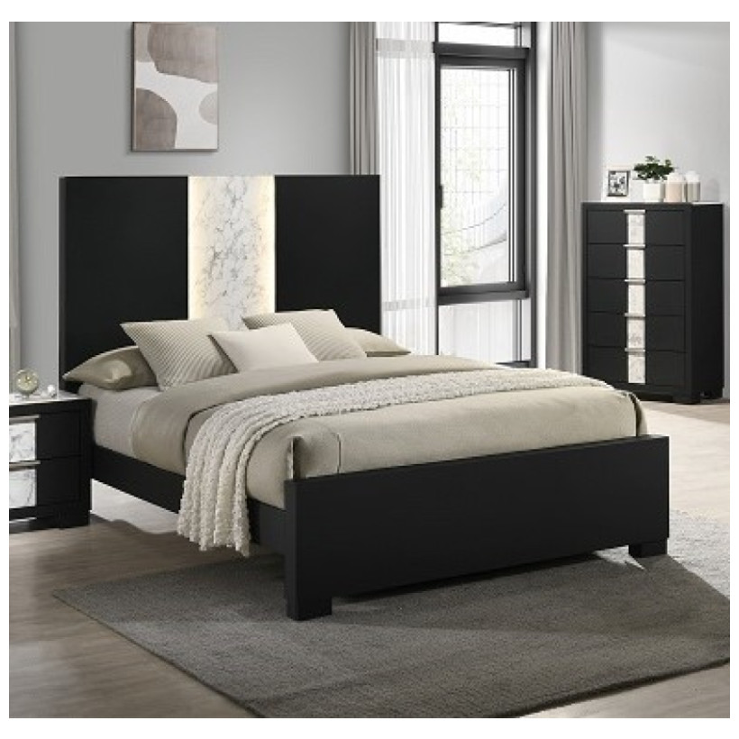CROWN MARK RANGLEY BLK QBED B6835